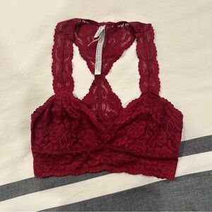NWOT Free People Galloon Bralette in XS, Red